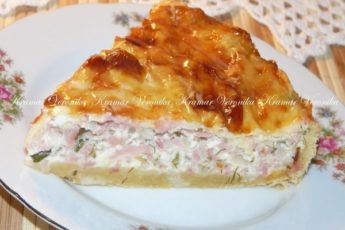 Пирог с ветчиной и сыром 9 Пирог с ветчиной и сыром