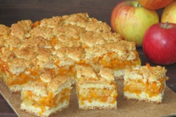Песочный пирог с тыквой и яблоками 6 Песочный пирог с тыквой и яблоками
