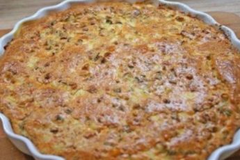 Очень простой заливной пирог. Начинку можно брать любую!