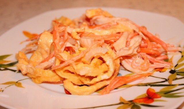 Салат с курицей и омлетом - чудо рецепт 3 salat1