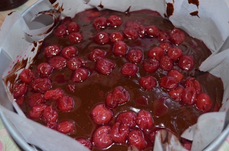 Круглый брауни с вишней 19 Круглый брауни с вишней