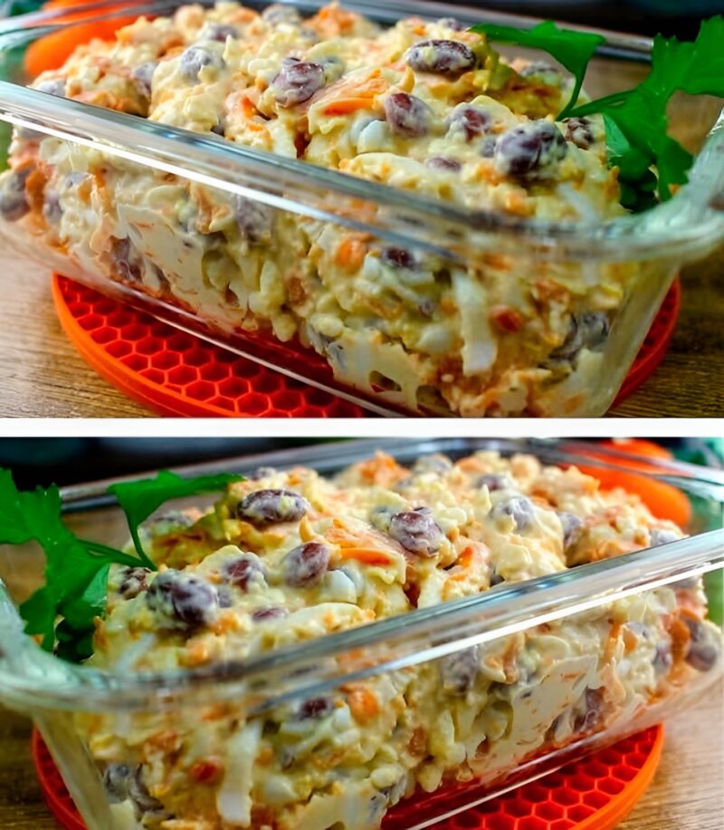 Из одной банки фасоли приготовим очень вкусный салат. Простое, питательное и недорогое блюдо Из одной банки фасоли приготовим очень вкусный салат. Простое, питательное и недорогое блюдо