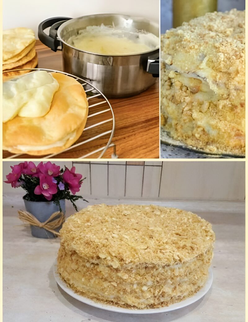 «НАПОЛЕОН» НА СКОВОРОДЕ Перепробовала много рецептов, но этот самый простой и вкусный «НАПОЛЕОН» НА СКОВОРОДЕ Перепробовала много рецептов, но этот самый простой и вкусный