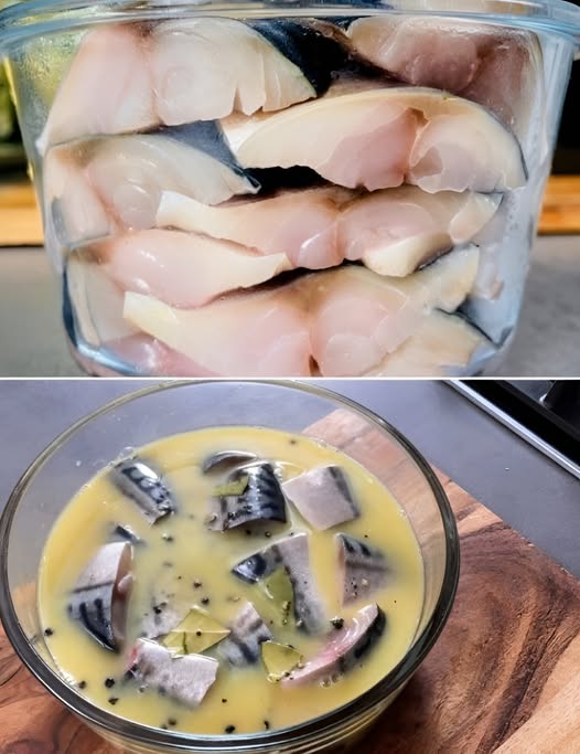 Невероятно вкусная скумбрия. Фирменный маринад, который выпрашивают все гости.