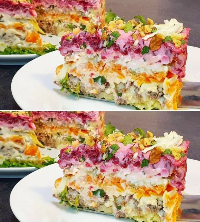 Салат "Калейдоскоп". Гости съедят все до последней крошки Салат "Калейдоскоп". Гости съедят все до последней крошки