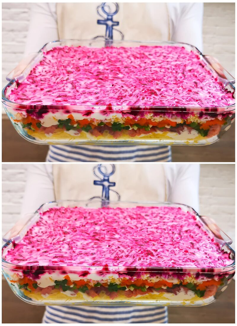 Вкуснейший салат “Царская шуба”: теперь он у меня еще вкуснее. Все дело в секретном ингредиенте вместо селедки, от вкуса все в восторге. Вкуснейший салат “Царская шуба”: теперь он у меня еще вкуснее. Все дело в секретном ингредиенте вместо селедки, от вкуса все в восторге.