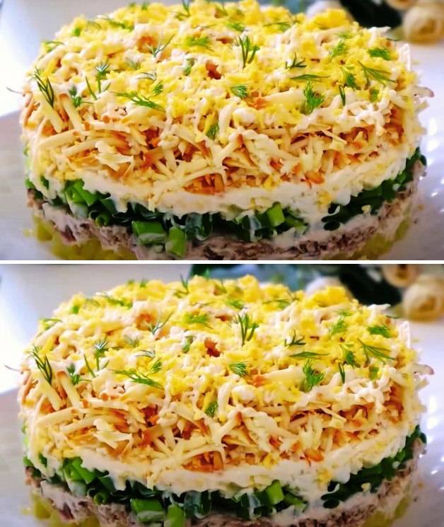 Вместо привычной «Мимозы». Интересный салат с изюминкой, который покорит своим вкусом. Вместо привычной «Мимозы». Интересный салат с изюминкой, который покорит своим вкусом.