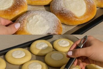 ДОМАШНИЕ ВАТРУШКИ С ТВОРОГОМ 🧁🧁🧁🧁🧁 Эти пышные, нежные ватрушки с творожной начинкой — настоящий символ домашнего уюта!