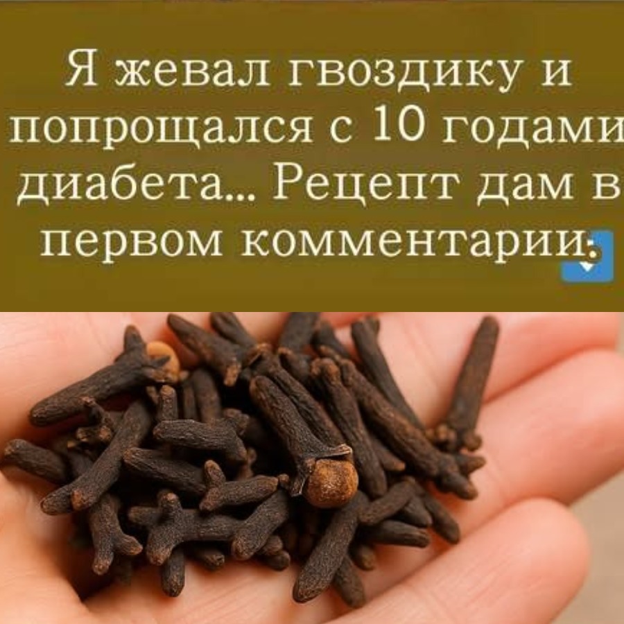 Жую гвоздику и прощаюсь с 10 годами диабета...