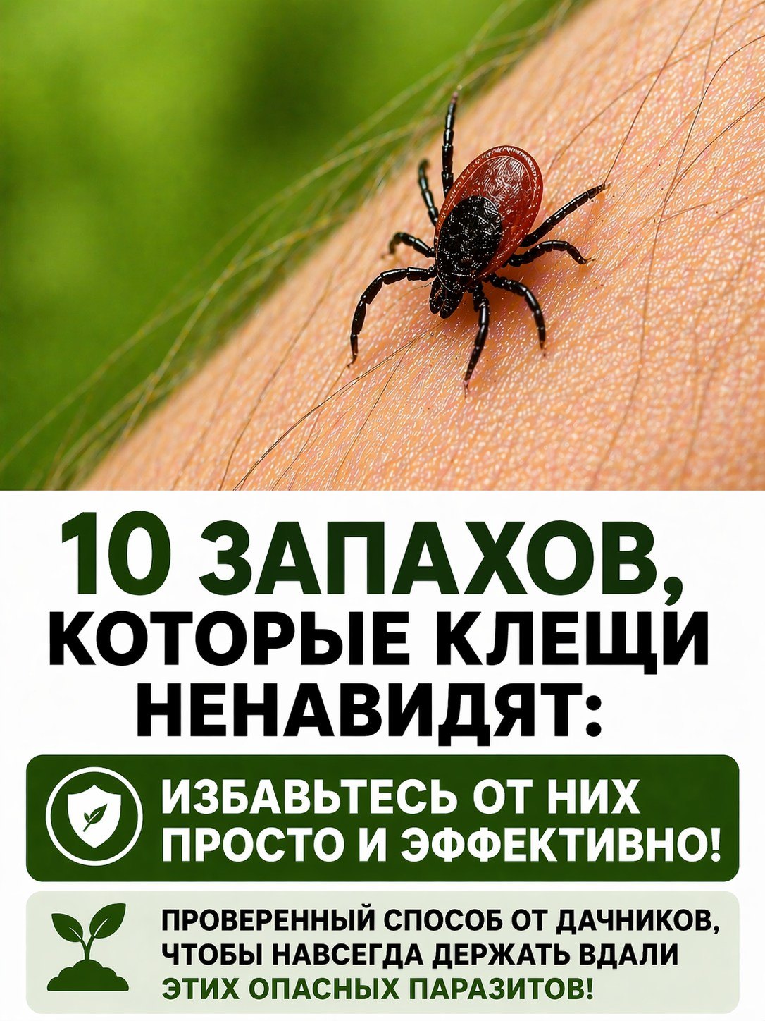 «10 запахов, которые клещи просто не переносят»: с тех пор они меня больше не беспокоят! «10 запахов, которые клещи просто не переносят»: с тех пор они меня больше не беспокоят!