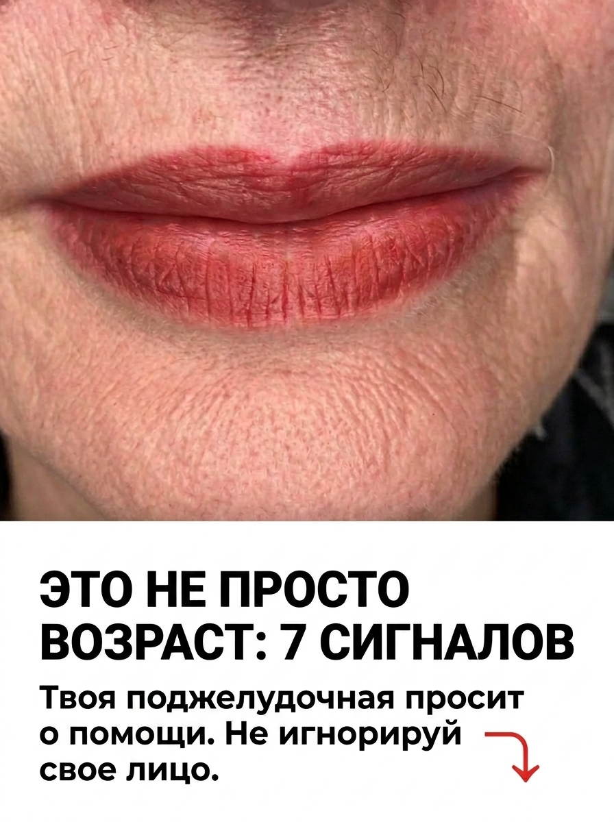 Поджелудочная железа работает на износ: 7 тревожных признаков на лице, которые люди в возрасте часто оставляют без внимания 