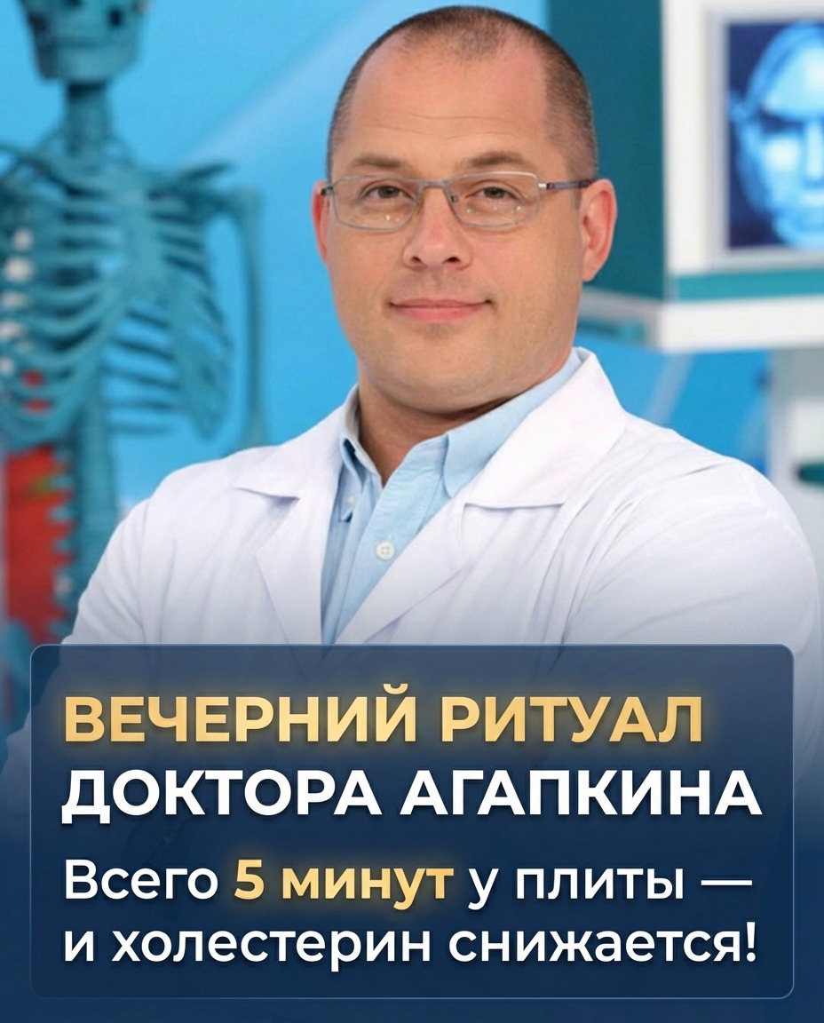 Вечерний ритуал доктора Агапкина: 5 минут на кухне, и уровень холестерина идет на спад. Вечерний ритуал доктора Агапкина: 5 минут на кухне, и уровень холестерина идет на спад.