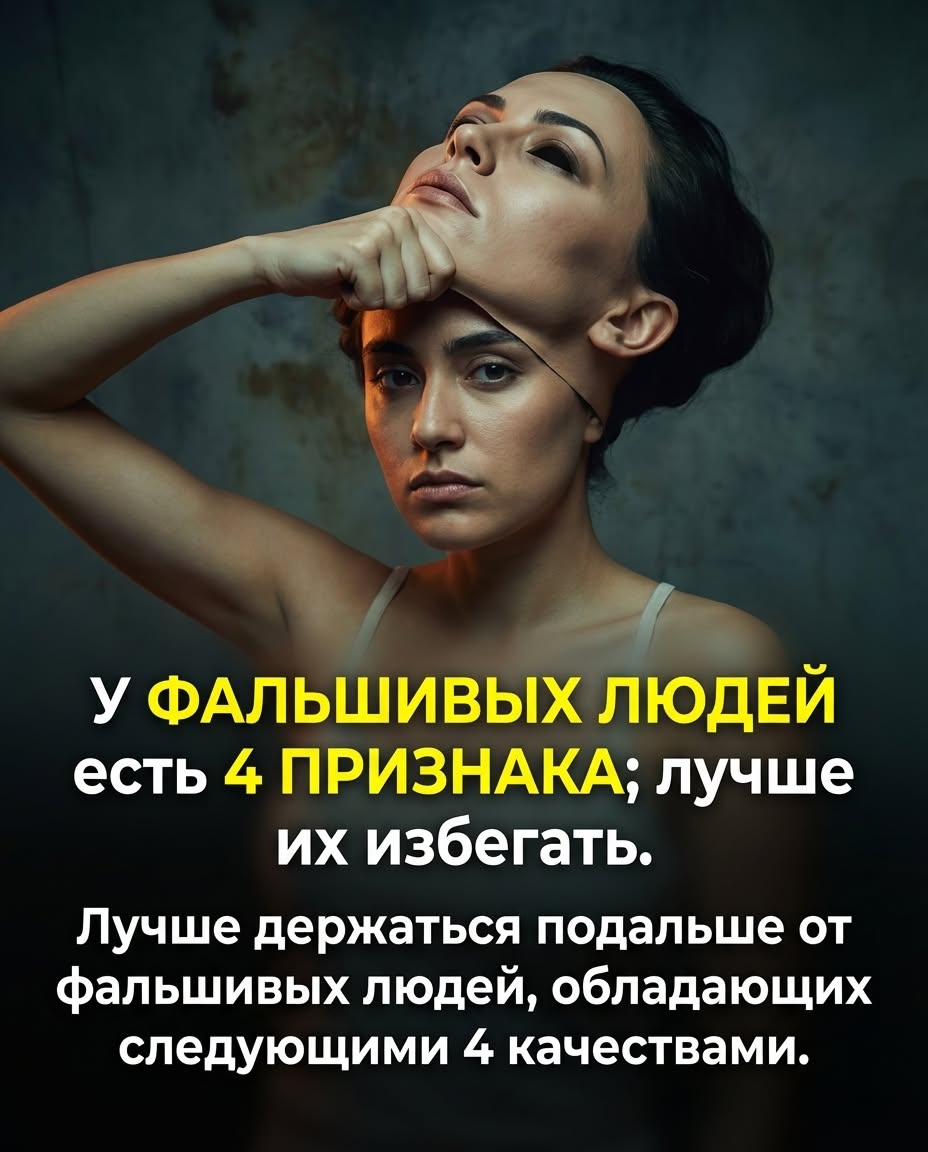Фальшивые люди обладают четырьмя характеристиками; их лучше избегать. Фальшивые люди обладают четырьмя характеристиками; их лучше избегать.