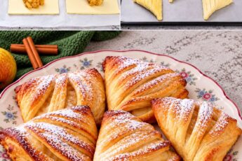 Слойки с яблоками и корицей: золотистые треугольники с нежной начинкой 5 Слойки с яблоками и корицей